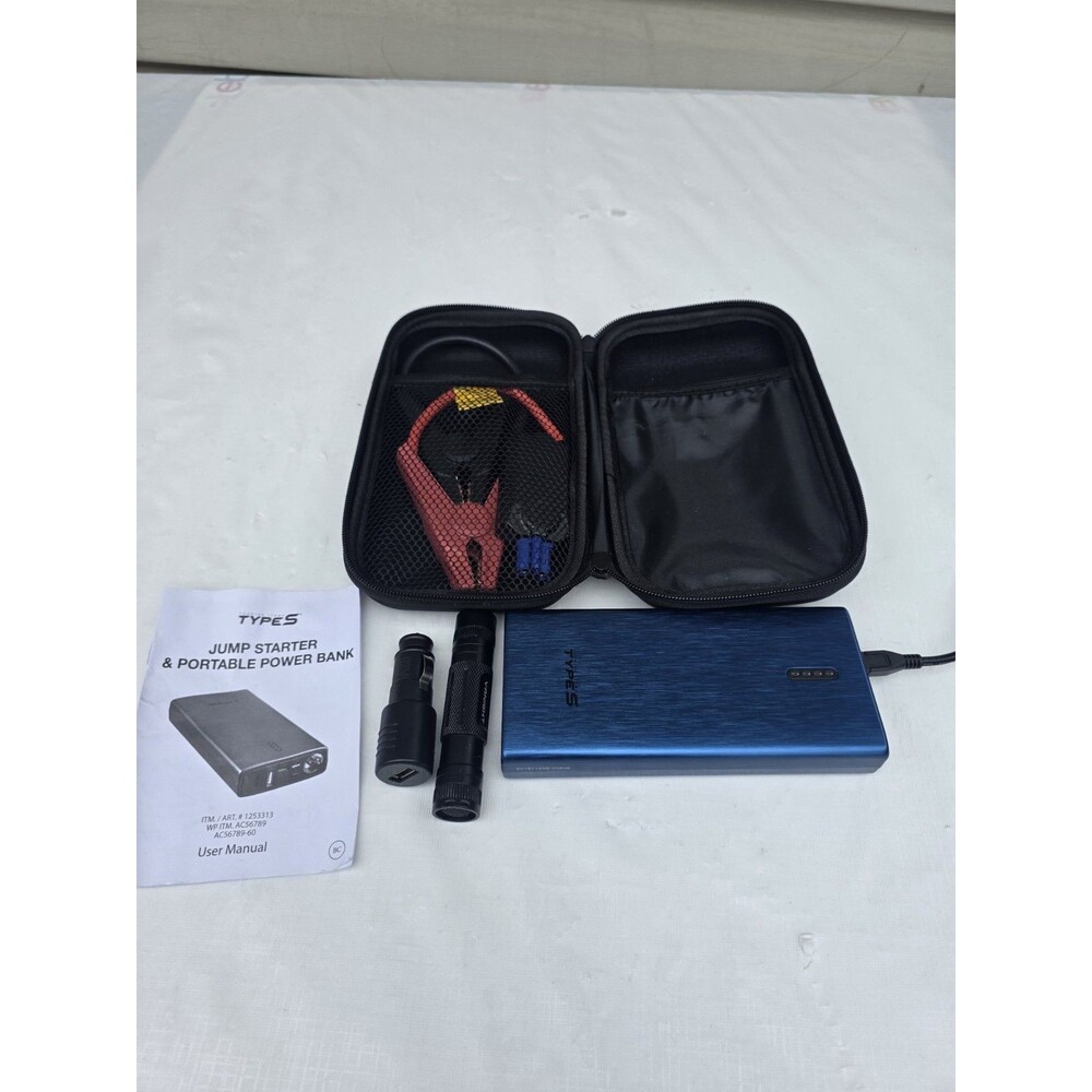 TypeS Touring Portable USB Flashlight Power Bank & Jump Starter USED